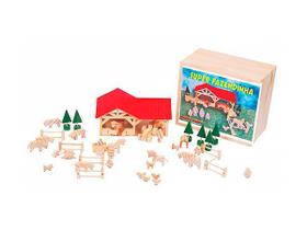 Brinquedos Educativos - Super Fazendinha 45 Peças em Madeira Brinquedos Educativos - Super Fazendinha 45 Peças em Madeira