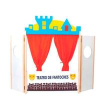 Brinquedos Educativos Teatro de Fantoches 86x62x5cm Brinquedos Educativos Teatro de Fantoches 86x62x5cm