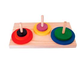 Brinquedos Educativos - Torre de Hanoi 7 Peças