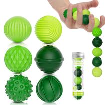 Brinquedos Fidget RIVGOT Bolas Magnéticas de Silicone 6 Unidades Verde