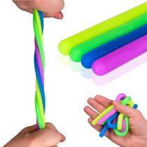 Brinquedos Fidget Toy Nutty Strings Sensory Strings, pacote com 4 unidades para crianças e adultos