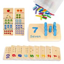 Brinquedos infantis Peg Board Tookyland com 55 pinos para aprender matemática