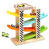 Brinquedos infantis TOP BRIGHT Wooden Race Track Car Ramp Racer Brinquedos infantis TOP BRIGHT Wooden Race Track Car Ramp Racer