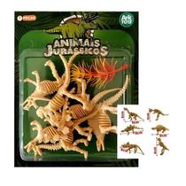 Brinquedos jurássicos 7 pçs esqueleto dinossauro fóssil - ARK TOYS