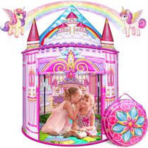 Brinquedos Kids Tent Managant para meninas dobráveis com bolsa de transporte Brinquedos Kids Tent Managant para meninas dobráveis com bolsa de transporte
