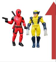 Brinquedos Kit 2 Bonecos 1Deadpool E1Wolverine Com Acessório 18 Cm Brinquedos Kit 2 Bonecos 1Deadpool E1Wolverine Com Acessório 18 Cm