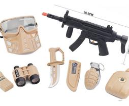 Brinquedos Kit Policial Infantil Arminha Máscara Acessórios