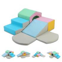 Brinquedos Macios de Escalada MFUN 6 Peças Blocos de Espuma Rosa