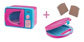 Brinquedos Microondas Infantil Com Som E Luz + Sanduicheira Brinquedos Microondas Infantil Com Som E Luz + Sanduicheira