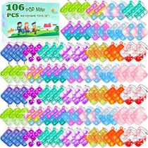 Brinquedos Mini Pop Chaveiro Fidget 106 Pçs, Anti-Ansiedade - 70 caracteres