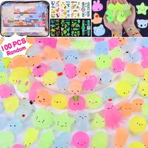 Brinquedos Mochi Squishy LEEHUR, 100 unidades para lembrancinhas infantis