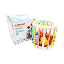 Brinquedos Montessori Coloridos para Bebês (0-12 Meses) - Blocos de Classificação Educacionais