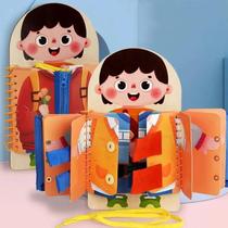 Brinquedos Montessori de Madeira para Educação Infantil - Habilidades de Vida e Multicamadas