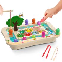 Brinquedos Montessori de madeira SmileBank para crianças de 2 a 4 anos