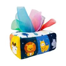 Brinquedos Montessori Para Bebês Caixa De Lenços Mágica Para Desenvolvimento Sensorial 6-12 Meses