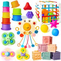 Brinquedos Montessori Smallzi 6 em 1 para bebês 0-3-6-12 meses Brinquedos Montessori Smallzi 6 em 1 para bebês 0-3-6-12 meses