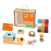 Brinquedos Montessori Tookyland de 7 a 12 meses com brinquedo Rattle & Teething Brinquedos Montessori Tookyland de 7 a 12 meses com brinquedo Rattle & Teething