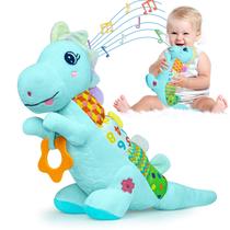 Brinquedos musicais de pelúcia Baby Dino Ryotagift Blue