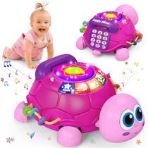 Brinquedos musicais Hanayo Baby Turtle Crawling Baby Girl para 6 a 18 meses, brinquedo educacional de aprendizagem precoce para bebês, presentes essenciais para recém-nascidos de 7 a 9 11 meses ou mais de 1 a 2 anos (rosa) Brinquedos musicais Hanayo Baby Turtle Crawling Baby Girl para 6 a 18 meses, brinquedo educacional de aprendizagem precoce para bebês, presentes essenciais para recém-nascidos de 7 a 9 11 meses ou mais de 1 a 2 anos (rosa)