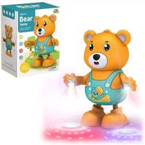 Brinquedos Musicais Robô Urso Feliz Som e Luz