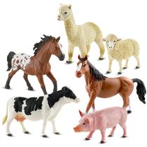 Brinquedos para animais de fazenda Zippytots, 6 peças para crianças de 3 a 5 brinquedos educacionais Brinquedos para animais de fazenda Zippytots, 6 peças para crianças de 3 a 5 brinquedos educacionais