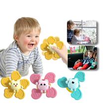 Brinquedos Para Bebê Chocalho Grude Spinner Com Ventosa Kids