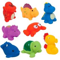 Brinquedos para Bebê de Banho Animais Marinhos e Dinossauros - BUBA