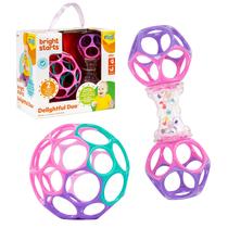 Brinquedos para Bebês Bright Starts Duo Encantador Kit com 2 Chocalhos