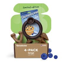 Brinquedos para Cachorro Benebone Grande Kit com 4 Unidades Sabor Mirtilo Duráveis Brinquedos para Cachorro Benebone Grande Kit com 4 Unidades Sabor Mirtilo Duráveis
