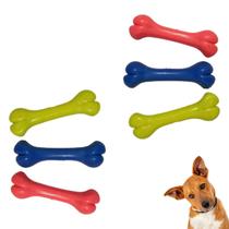 Brinquedos Para Cachorro Osso Maciço Kit 6 Unidades