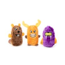 Brinquedos para Cachorro ZippyPaws Squeakie Buddies Sem Recheio 3 Unidades