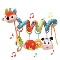 Brinquedos para cadeirinha de bebê ORZIZRO Fox Spiral Sensory Plush