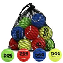 Brinquedos para Cães AMA SPORT Bolinhas de Tênis 12 Unidades 5 cm para Cães Pequenos