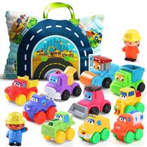 Brinquedos para carros ALASOU Soft Rubber para 1-2 anos com tapete/bolsa