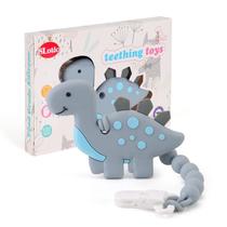 Brinquedos para dentição Slotic Dinosaur Pain Relief de 3 a 12 meses com clipe Brinquedos para dentição Slotic Dinosaur Pain Relief de 3 a 12 meses com clipe
