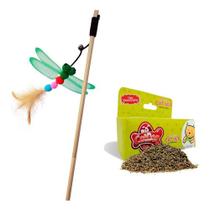 Brinquedos Para Gato Vara Varinha Inseto Catnip Erva Do Gato