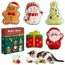 Brinquedos para Gatos de Natal Retro Shaw - Pacote com 5 (Catnip e Silvervine)