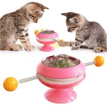 Brinquedos Para Gatos Interativo Giratório Catnip Bolinha Pet parede Chão a brincadeira mais divertida