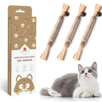 Brinquedos para gatos Potaroma Silvervine, pacote com 3, Catnip, mastigue e limpe os dentes