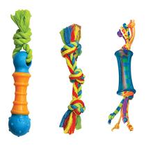 Brinquedos para mastigar cães Petstages Orka Mini Dental, pacote com 3