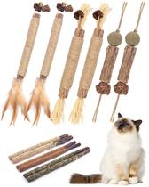 Brinquedos para mastigar gatos TINDTOP Silvervine Chew Sticks para gatos, pacote com 12