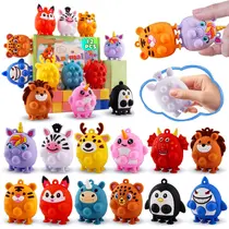 Brinquedos Party Favors ChildFun Silicone Animal Pop Fidget x12