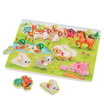 Brinquedos Peg Puzzle B. Espreite e explore animais de fazenda 2 anos ou mais Brinquedos Peg Puzzle B. Espreite e explore animais de fazenda 2 anos ou mais