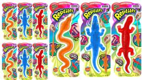 Brinquedos pegajosos para répteis JA-RU Super Stretchy (6 brinquedos Fidget)