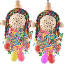Brinquedos Pendurados para Passáros - Triturador de Forragem para Periquitos, Calopsitas e Conures