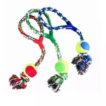 Brinquedos Pet Corda Interativo Caes Mordedor Bola Cachorros