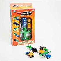 BRINQUEDOS POPULARES Mix ou Match Vehicles, Snap Toy Play Set, Micro Veículos com Carro de Polícia, Avião e Muito Mais