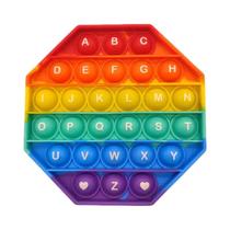 Brinquedos Sensoriais Antiestresse Com Letras A-Z E Números, Fidget Toys De Bolhas Para Meninos E