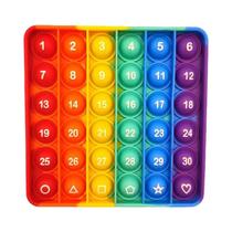 Brinquedos Sensoriais Antiestresse Com Letras Do Alfabeto A-Z E Números, Push Bubble Para Meninos E