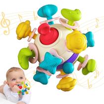 Brinquedos sensoriais Baby Teether Tidlead para 0 a 18 meses com chocalho